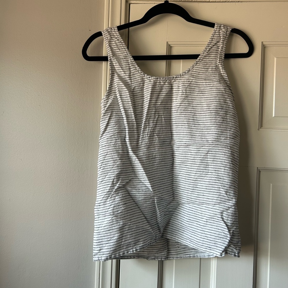 Not Perfect Linen Porto Tank - Size Small